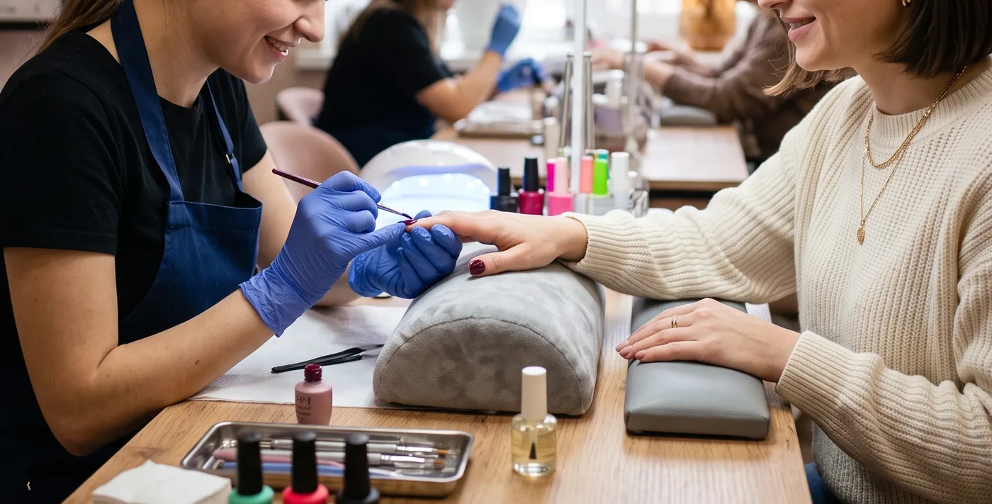 Майстер робить манікюр клієнтці у світлому салоні ChicNail